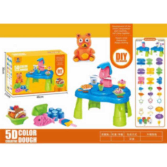 Color mud table of ruler host
